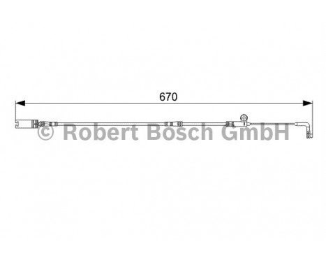 Varningssensor, bromsbeläggslitage AP803 Bosch