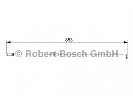 Varningssensor, bromsbeläggslitage AP806 Bosch, bild 2
