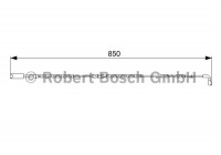Varningssensor, bromsbeläggslitage AP823 Bosch