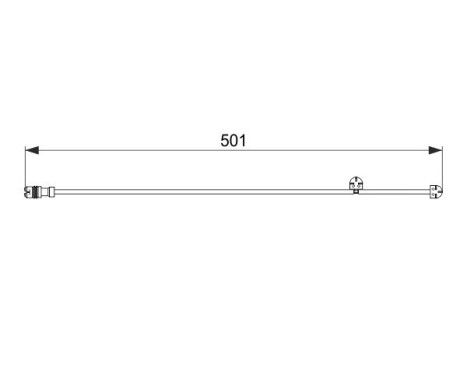 Varningssensor, bromsbeläggslitage AP827 Bosch