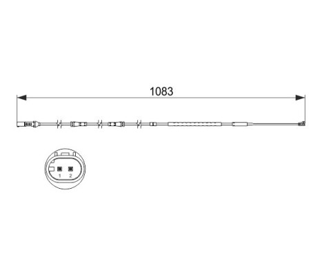 Varningssensor, bromsbeläggslitage AP828 Bosch, bild 6