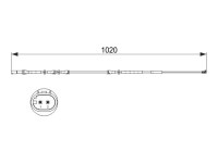 Varningssensor, bromsbeläggslitage AP838 Bosch