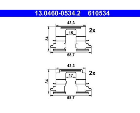 Tillbehörssats, skivbroms
