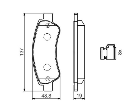 Brake Pad BP1020 Bosch