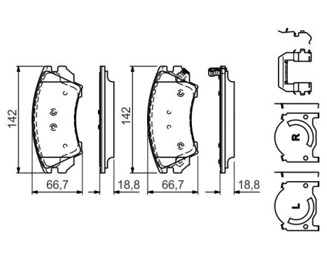 Brake Pad BP1187 Bosch, bild 5