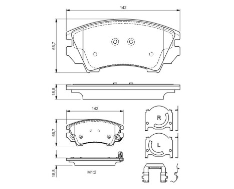 Brake Pad BP1187 Bosch, bild 6