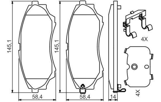 Brake Pad BP1213 Bosch