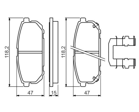 Brake Pad BP1296 Bosch, bild 7