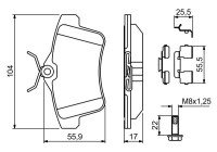 Brake Pad BP1359 Bosch