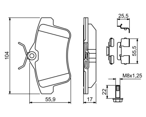 Brake Pad BP1359 Bosch, bild 7