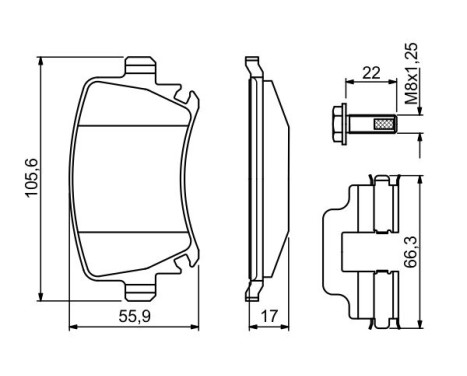 Brake Pad BP2506 Bosch, bild 7