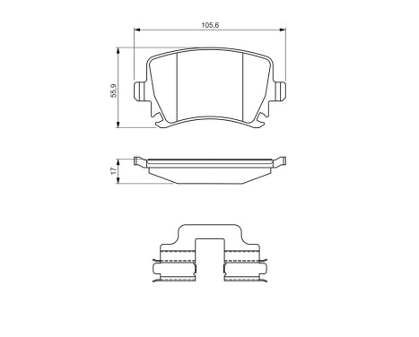 Brake Pad BP2506 Bosch, bild 5