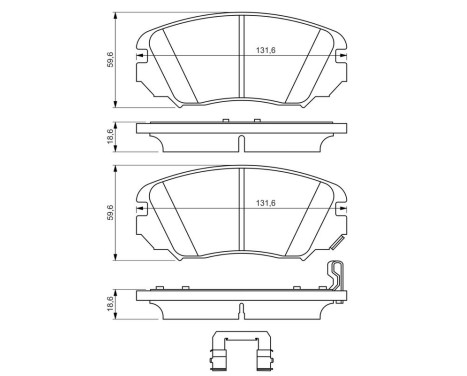 Brake Pad BP2613 Bosch, bild 6