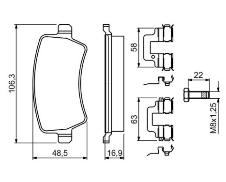 Brake Pad BP2656 Bosch, bild 7