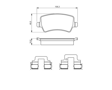 Brake Pad BP2656 Bosch, bild 5