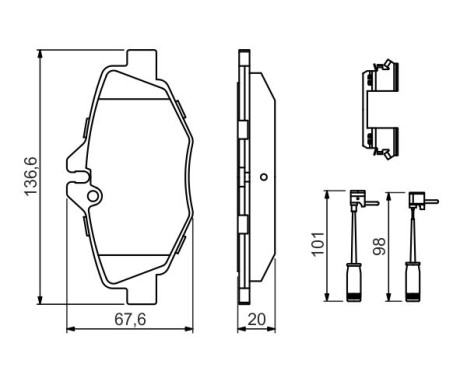 Brake Pad BP2665 Bosch