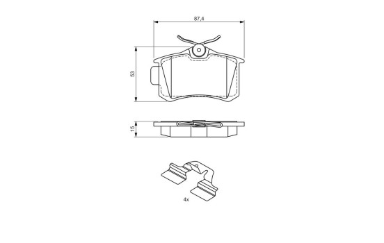 Brake Pad BP2695 Bosch, bild 8