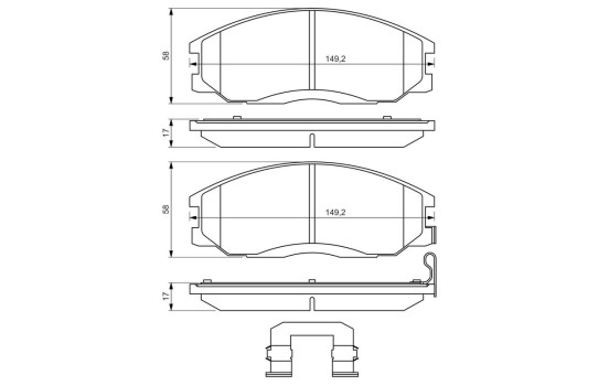 Brake Pad BP2724 Bosch, bild 8