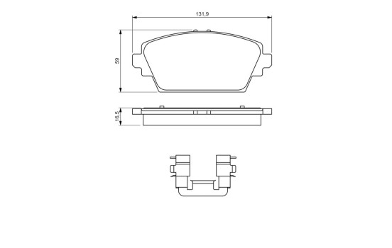 Brake Pad BP2725 Bosch, bild 5