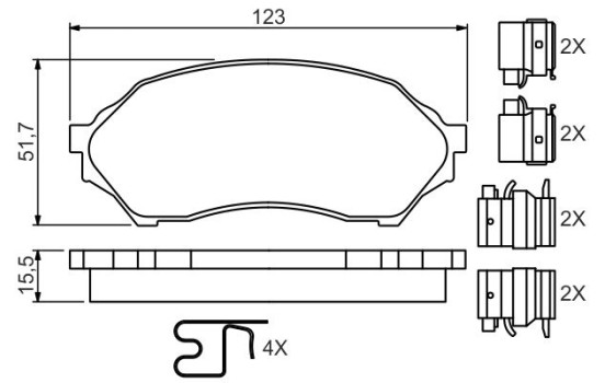Brake Pad BP341 Bosch, bild 5