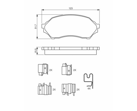 Brake Pad BP341 Bosch, bild 6