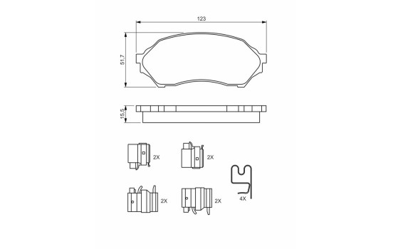 Brake Pad BP341 Bosch, bild 6