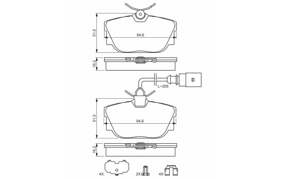 Brake Pad BP457 Bosch, bild 8
