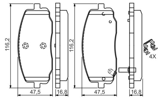 Brake Pad BP974 Bosch, bild 5