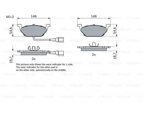 Bromsbelägg BP1445 Bosch, bild 7