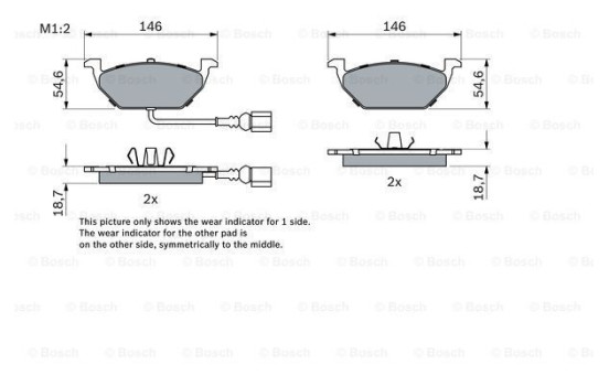 Bromsbelägg BP1445 Bosch, bild 7