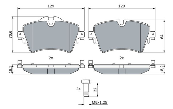 Bromsbelägg BP1751 Bosch, bild 7
