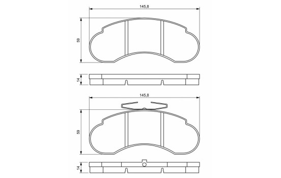 Bromsbelägg BP1793 Bosch, bild 8