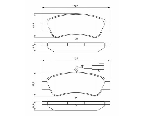 Bromsbelägg BP1845 Bosch, bild 8