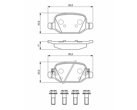 Bromsbelägg BP1923 Bosch, bild 8