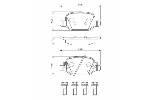 Bromsbelägg BP1923 Bosch, bild 8