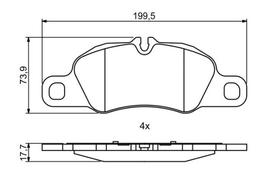Bromsbelägg BP1958 Bosch, bild 6