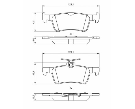 Bromsbelägg BP1985 Bosch, bild 8
