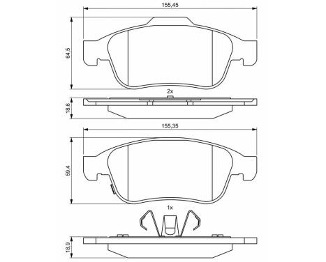 Bromsbelägg BP2000 Bosch, bild 8