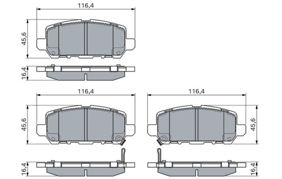 Bromsbelägg BP2012 Bosch, bild 7