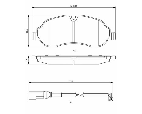 Bromsbelägg BP2019 Bosch, bild 8
