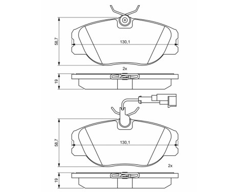 Bromsbelägg BP2025 Bosch, bild 8