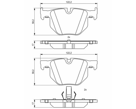 Bromsbelägg BP2036 Bosch, bild 8