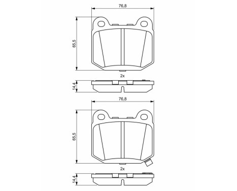 Bromsbelägg BP2039 Bosch, bild 8