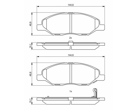 Bromsbelägg BP2041 Bosch, bild 8