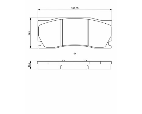 Bromsbelägg BP2042 Bosch, bild 8