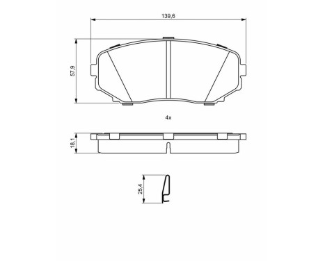 Bromsbelägg BP2053 Bosch, bild 8