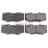 bromsbeläggssats 33106346 Swag