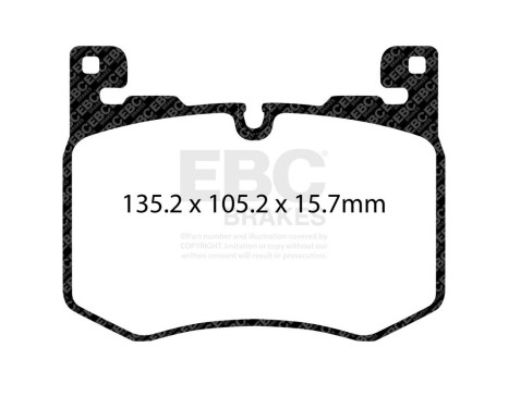 Bromsbeläggssats Bluestuff DP52412NDX EBC, bild 7