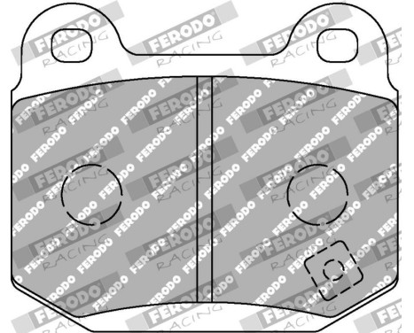 Bromsbeläggssats DS 1.11 FCP1562W Ferodo Racing, bild 6