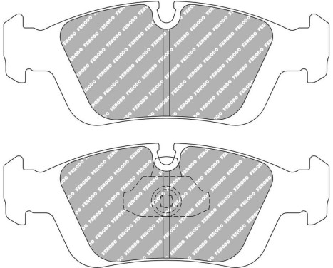 Bromsbeläggssats DS Performance FDS1300 Ferodo Racing, bild 5